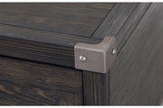 Todoe Dark Gray Coffee Table and 2 End Tables -  Ashley - Luna Furniture