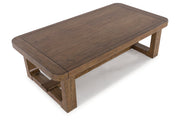 Cabalynn Light Brown Coffee Table and 2 End Tables -  Ashley - Luna Furniture