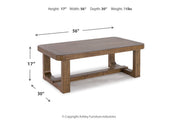 Cabalynn Light Brown Coffee Table and 2 End Tables -  Ashley - Luna Furniture