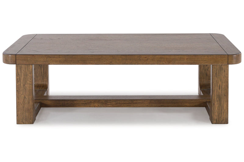 Cabalynn Light Brown Coffee Table and 2 End Tables -  Ashley - Luna Furniture