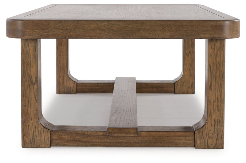 Cabalynn Light Brown Coffee Table and 2 End Tables -  Ashley - Luna Furniture