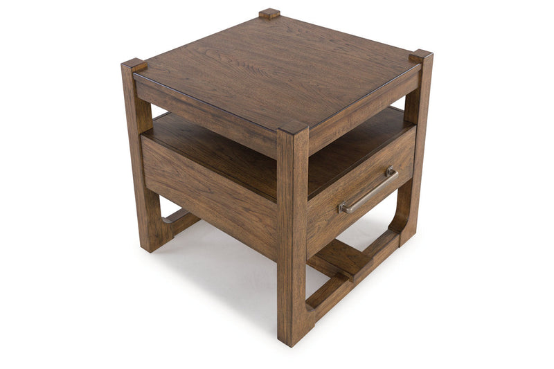 Cabalynn Light Brown Coffee Table and 2 End Tables -  Ashley - Luna Furniture