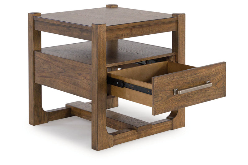 Cabalynn Light Brown Coffee Table and 2 End Tables -  Ashley - Luna Furniture