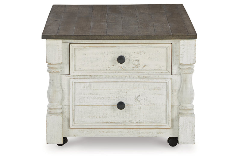 Havalance White/Gray Lift Top Coffee Table and 2 End Tables -  Ashley - Luna Furniture