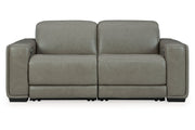 Correze Gray 2-Piece Power Reclining Sectional Loveseat -  Ashley - Luna Furniture
