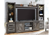 Wynnlow Gray 4-Piece Entertainment Center -  Ashley - Luna Furniture