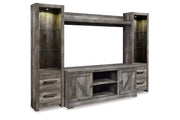 Wynnlow Gray 4-Piece Entertainment Center -  Ashley - Luna Furniture