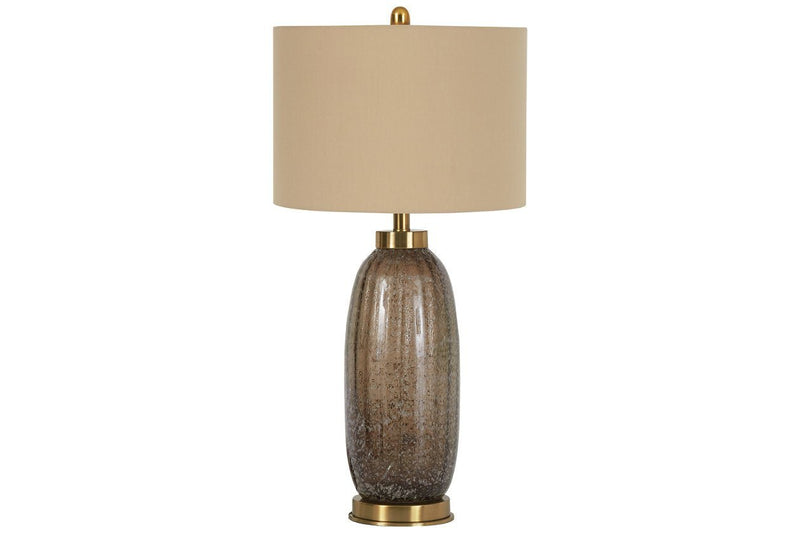 Aaronby Taupe Table Lamp (Set of 2) - Gate FurnitureTable Lamp