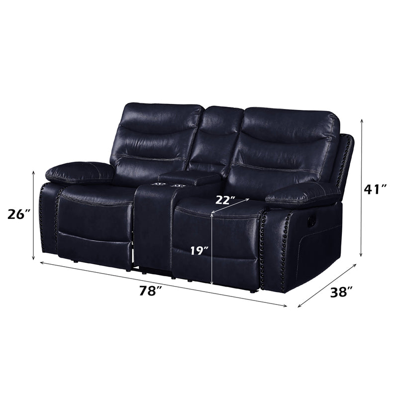 Aashi Motion Loveseat W/Console - 55371