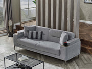 Abant 3-pieces (Sofa & Loveseat & Chair) Livingroom in Light Grey - 200-SER-ABA-PINAR17-321