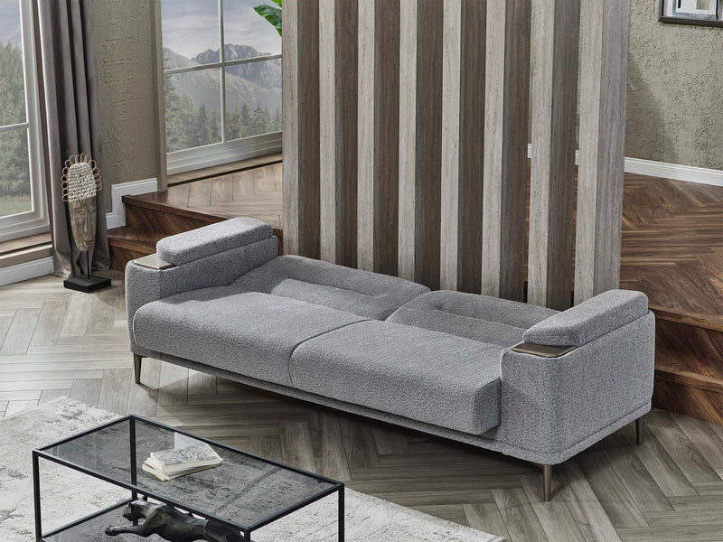 Abant 3-pieces (Sofa & Loveseat & Chair) Livingroom in Light Grey - 200-SER-ABA-PINAR17-321