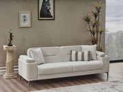 Abant 3-pieces (Sofa & Loveseat & Chair) Livingroom in Light Grey - 200-SER-ABA-PINAR17-321