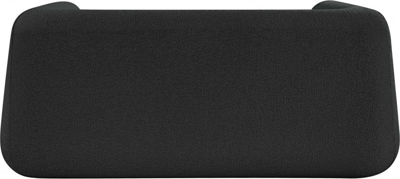 Abbington 70" Boucle Fabric Upholstered Loveseat in Black - 113Black-L