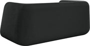 Abbington 70" Boucle Fabric Upholstered Loveseat in Black - 113Black-L