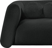 Abbington 70" Boucle Fabric Upholstered Loveseat in Black - 113Black-L