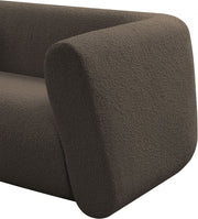 Abbington 70" Boucle Fabric Upholstered Loveseat in Brown - 113Brown-L