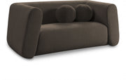 Abbington 70" Boucle Fabric Upholstered Loveseat in Brown - 113Brown-L