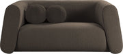 Abbington 70" Boucle Fabric Upholstered Loveseat in Brown - 113Brown-L