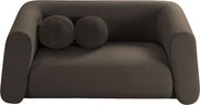 Abbington 70" Boucle Fabric Upholstered Loveseat in Brown - 113Brown-L