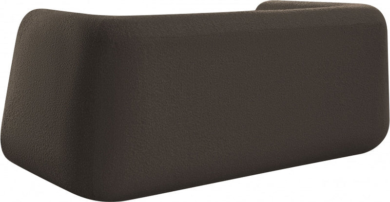 Abbington 70" Boucle Fabric Upholstered Loveseat in Brown - 113Brown-L