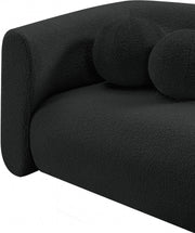 Abbington 91" Boucle Fabric Upholstered Sofa in Black - 113Black-S