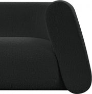 Abbington 91" Boucle Fabric Upholstered Sofa in Black - 113Black-S
