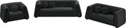 Abbington 91" Boucle Fabric Upholstered Sofa in Black - 113Black-S