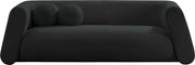Abbington 91" Boucle Fabric Upholstered Sofa in Black - 113Black-S