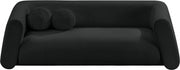 Abbington 91" Boucle Fabric Upholstered Sofa in Black - 113Black-S
