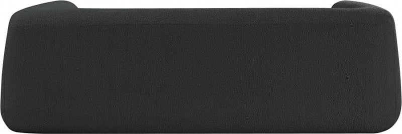 Abbington 91" Boucle Fabric Upholstered Sofa in Black - 113Black-S