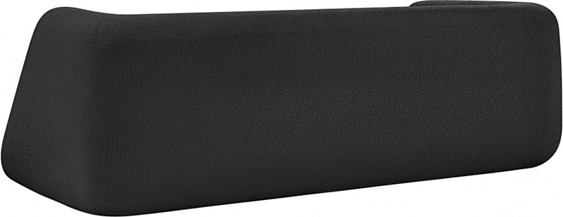 Abbington 91" Boucle Fabric Upholstered Sofa in Black - 113Black-S