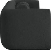 Abbington 91" Boucle Fabric Upholstered Sofa in Black - 113Black-S