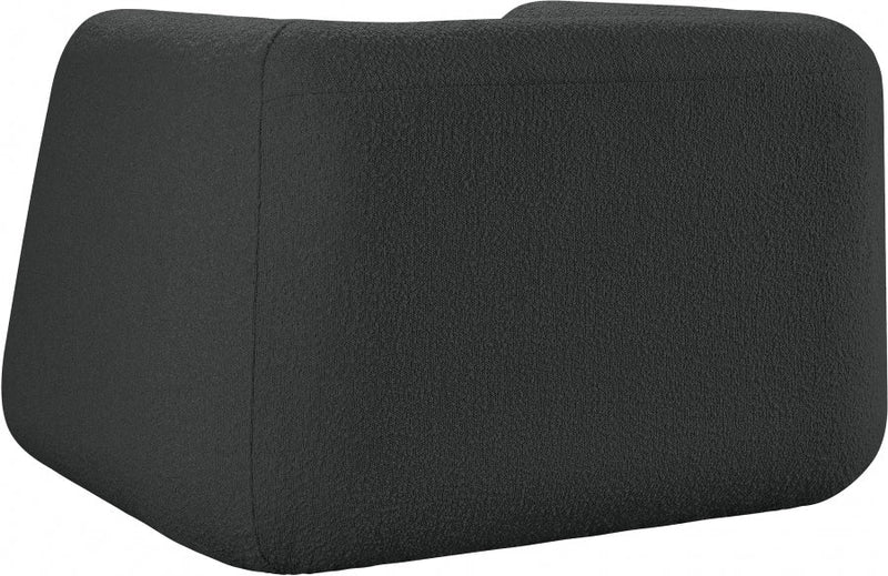 Abbington Boucle Fabric Upholstered Chair in Black - 113Black-C