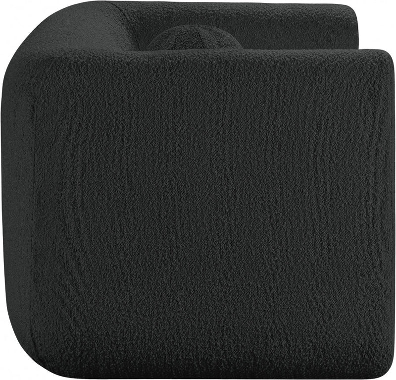 Abbington Boucle Fabric Upholstered Chair in Black - 113Black-C