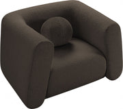 Abbington Boucle Fabric Upholstered Chair in Brown - 113Brown-C