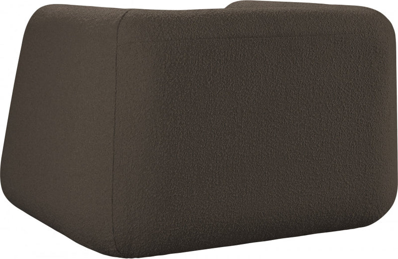 Abbington Boucle Fabric Upholstered Chair in Brown - 113Brown-C