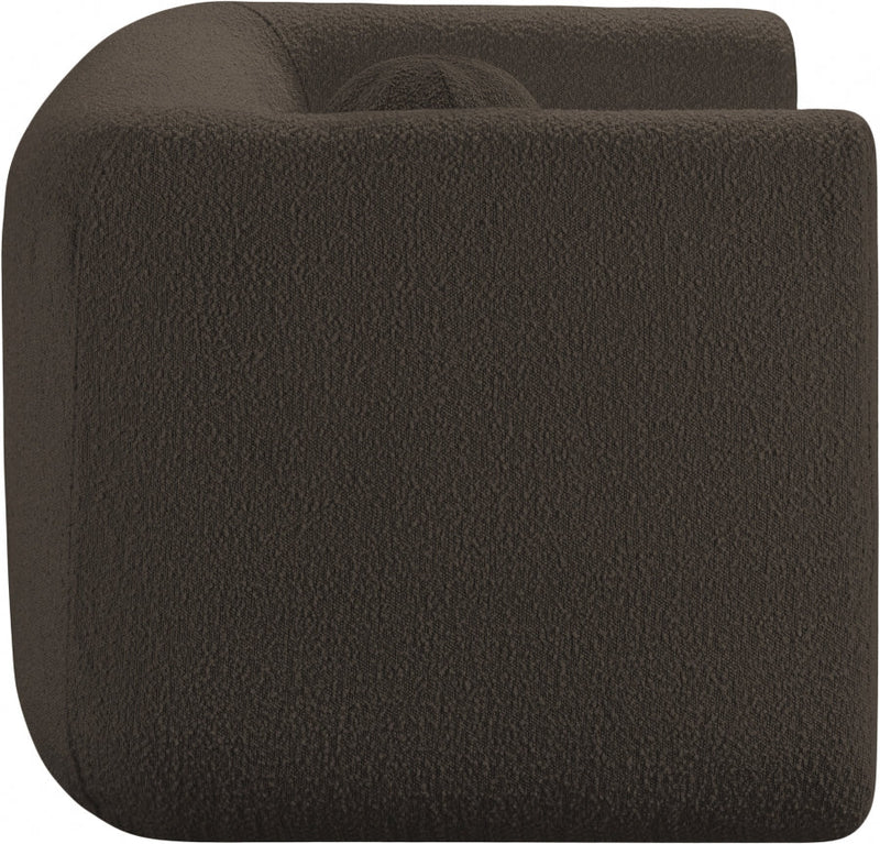 Abbington Boucle Fabric Upholstered Chair in Brown - 113Brown-C