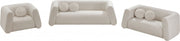 Abbington Boucle Fabric Upholstered Chair in Cream - 113Cream-C