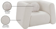 Abbington Boucle Fabric Upholstered Chair in Cream - 113Cream-C