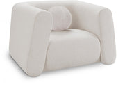 Abbington Boucle Fabric Upholstered Chair in Cream - 113Cream-C