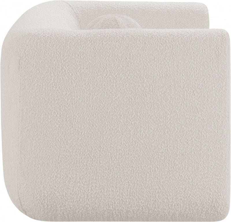 Abbington Boucle Fabric Upholstered Chair in Cream - 113Cream-C