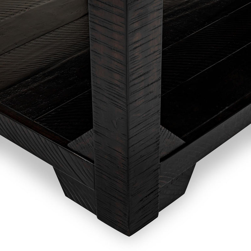Abby – Dark Espresso End Table with Storage Shelf - T136-E-Table