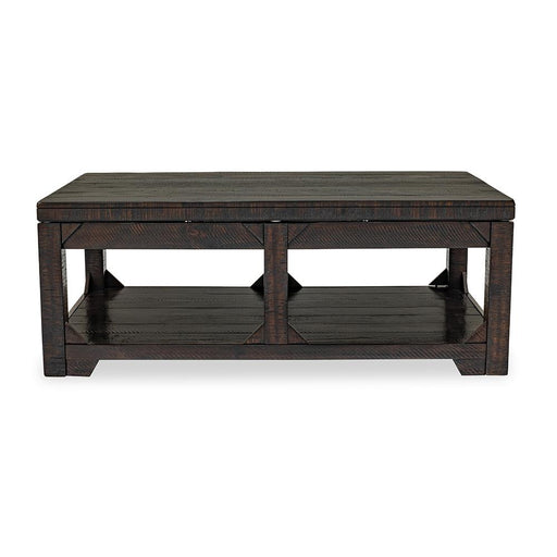 Abby – Dark Espresso Lift-Top Coffee Table with Storage Shelf - T136-C-Table