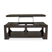Abby – Dark Espresso Lift-Top Coffee Table with Storage Shelf - T136-C-Table