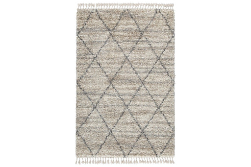 Abdalah Beige/Gray 5' x 7' Rug - Gate FurnitureRugs