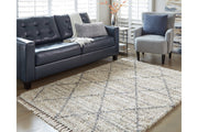 Abdalah Beige/Gray 5' x 7' Rug - Gate FurnitureRugs