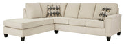 Abinger Natural 2 - Piece LAF Chaise Sleeper Sectional - Gate FurnitureSleeper Sectional