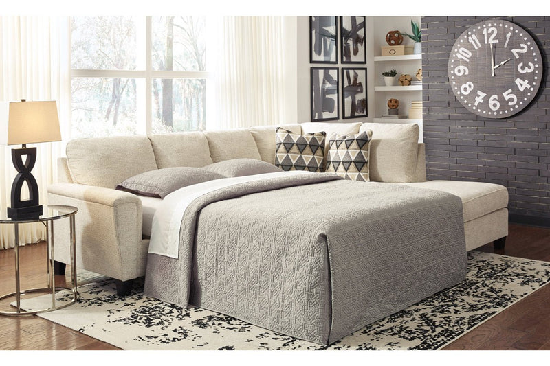 Abinger Natural 2 - Piece RAF Chaise Sleeper Sectional - Gate FurnitureSleeper Sectional