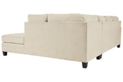 Abinger Natural 2 - Piece RAF Chaise Sleeper Sectional - Gate FurnitureSleeper Sectional