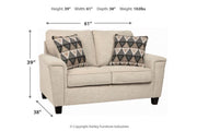 Abinger Natural Loveseat - Gate FurnitureLoveseat